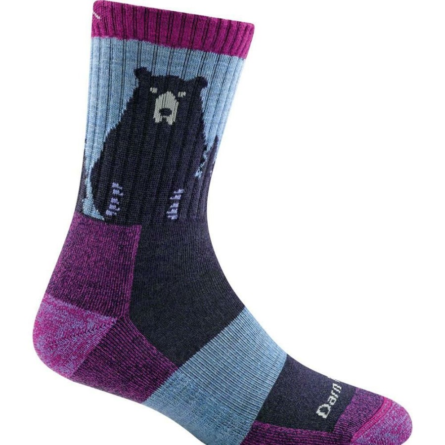 * Darn Tough Vermont Bear Town Micro Crew Lightweight Cushion Socks Women'S Special